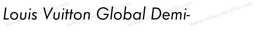 Louis Vuitton Global Demi字体转换